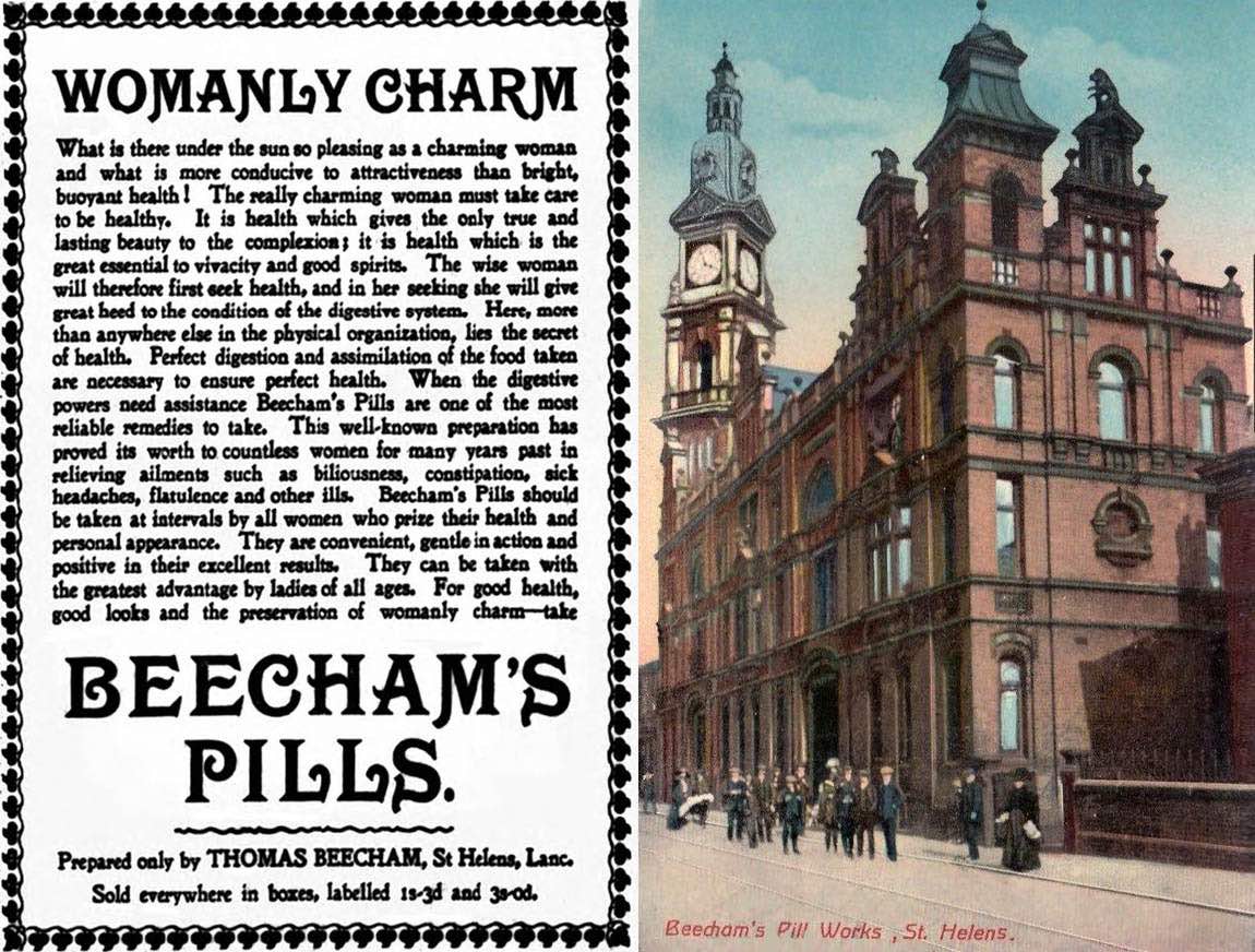 Beechams Pills, St Helens