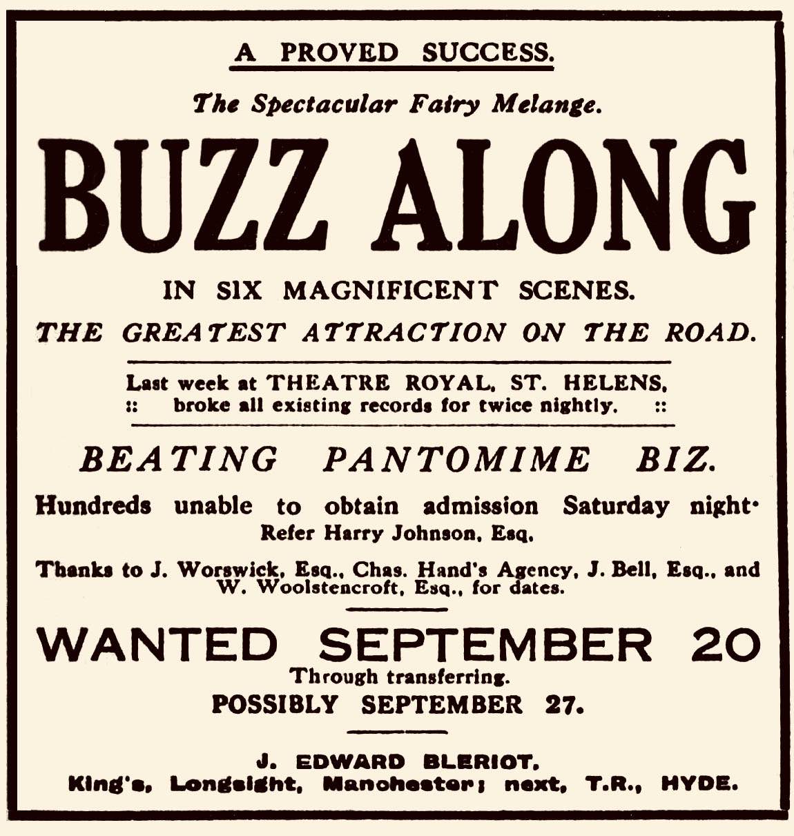 Revue Buzz Along 1920