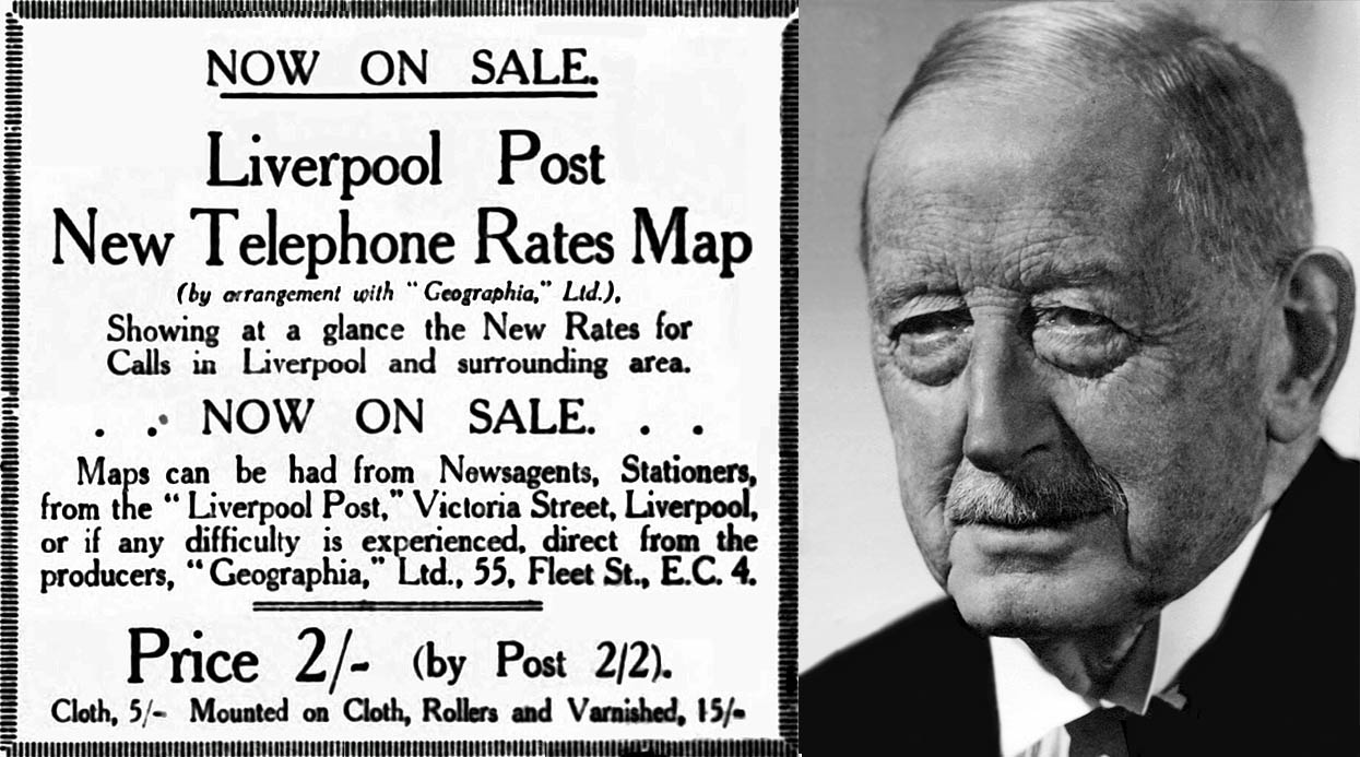 Liverpool telephone rates advertisement and Sir Samuel Brighouse