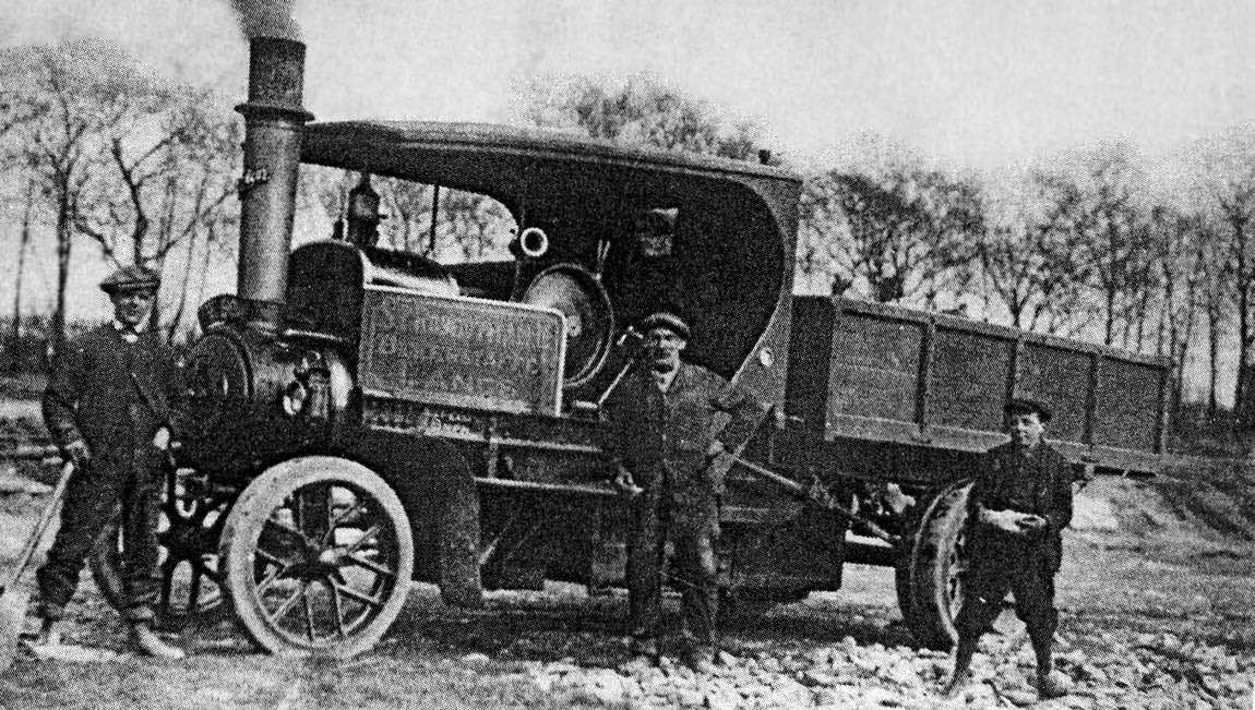 Steam lorry