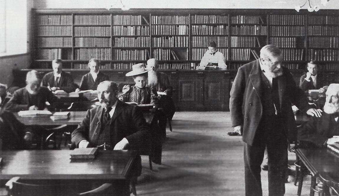 Reading Room in St Helens Library in Gamble Institute