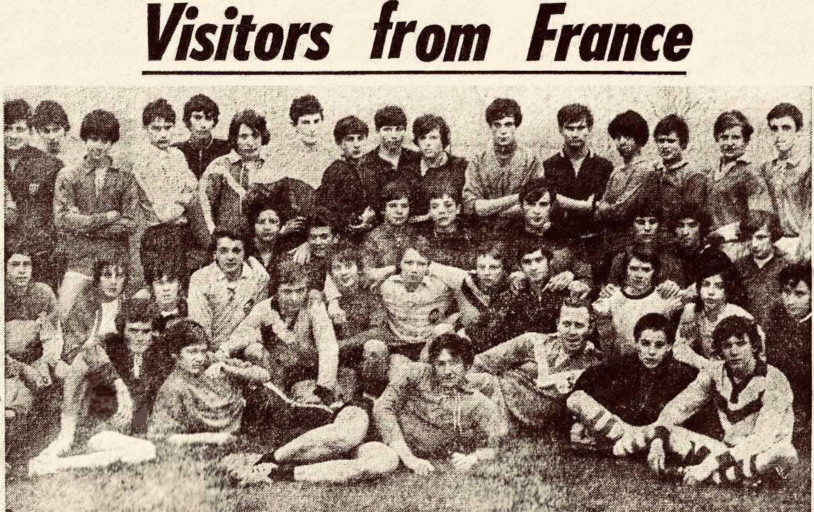 Carcassone rugby team in Billinge 1971