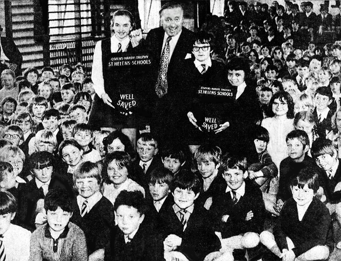 Hugh Lloyd at Robins Lane School, St Helens