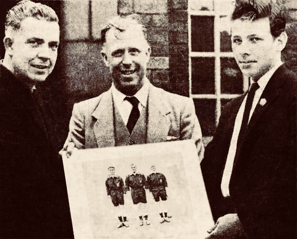 Football referee Jim Finney at Robins Lane School, St Helens