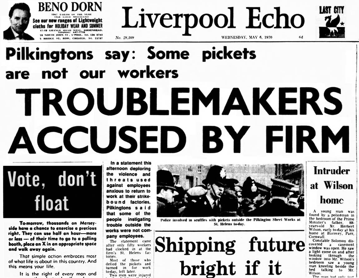 Liverpool Echo Pilkington glass troublemakers St Helens