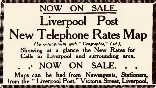 Liverpool Telephone Rates summary